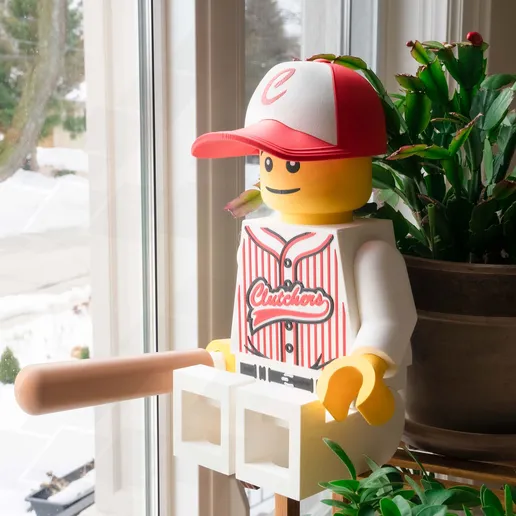 Baseball Player Giant Minifigure (16") – Step Up to the Plate!