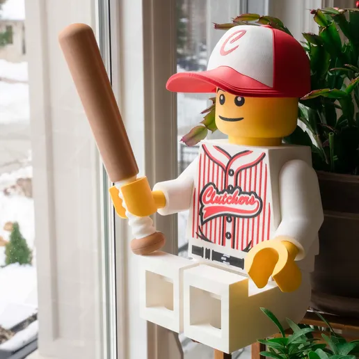 Baseball Player Giant Minifigure (16") – Step Up to the Plate!