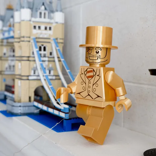 Mr. Gold – Giant Modular Minifigure (16")