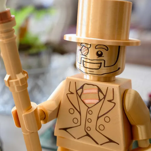 Mr. Gold – Giant Modular Minifigure (16")