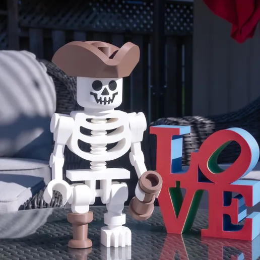 Skeleton Pirate Giant Minifigure (16") – Standalone Swashbuckler!