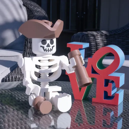 Skeleton Pirate Giant Minifigure (16") – Standalone Swashbuckler!
