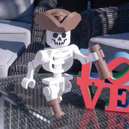 Skeleton Pirate Giant Minifigure (16") – Standalone Swashbuckler!