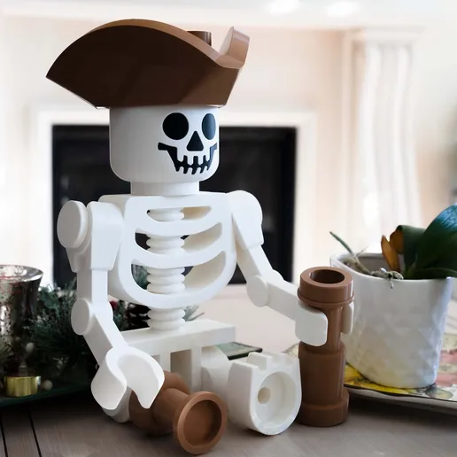 Skeleton Pirate Giant Minifigure (16") – Standalone Swashbuckler!