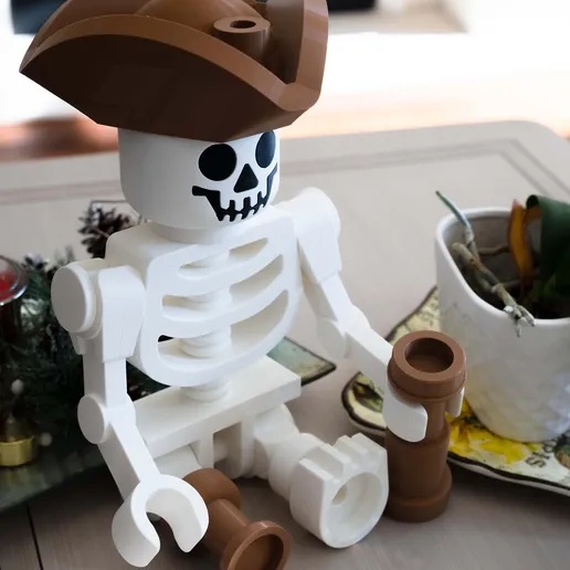 Skeleton Pirate Giant Minifigure (16") – Standalone Swashbuckler!