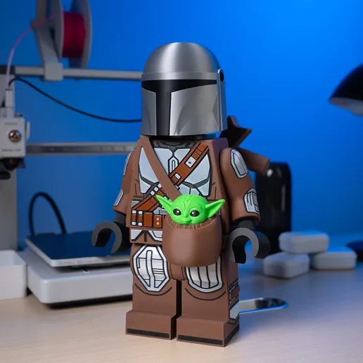 The Mandalorian & Grogu Modular Figure Set