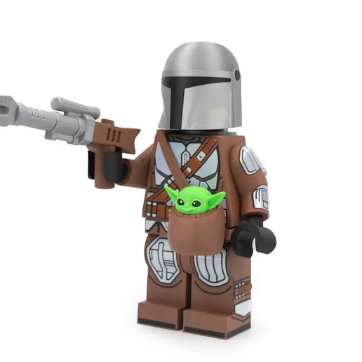 The Mandalorian & Grogu Modular Figure Set