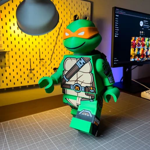 TMNT Michelangelo Modular Figure